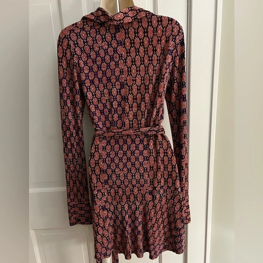 Free People Rhetta Wrap Dress in Dark Combo Size XSmall